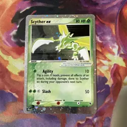 Pokemon Scyther ex 102/109 EX Ruby & Sapphire Ultra Rare Holo 80 HP Basic Card - Image 1