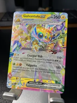 Galvantula ex 051/142 Stellar Crown Double Rare Holo Pokemon Card NM - Image 1