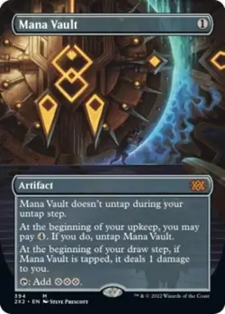 MTG English Mana Vault (Borderless) NM Foil Double Masters 2022 - Image 1