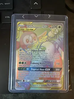 Rowlet Alolan Exeggutor Tag Team GX Unified Minds Holo Card 237/236 NM/M - Image 1