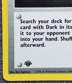 1st Edition The Boss's Way - Team Rocket - #73/82 - Vintage Pokemon Card 2000 - Image 5