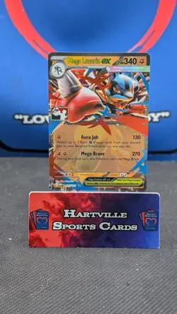 Mega Lucario ex 077/132 Prize Pack Series 8 Play Pokemon Stamped Promo Card NM💥 - Image 1