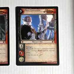 Decipher Lord of the Rings TCG Siege of Gondor Orc Lot 12 Rare Cards Shagrat - Image 5