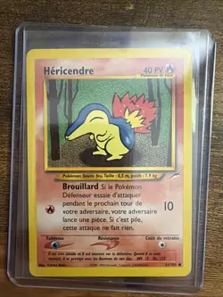 CYNDAQUIL (Hericendre) NEO DESTINY French POKEMON 2002 Trading Card 61/105 - Image 1