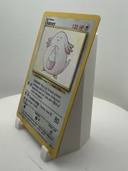 Chansey Holo 3/102 Base Set Unlimited Pokemon Card WOTC Vintage MP - Image 5