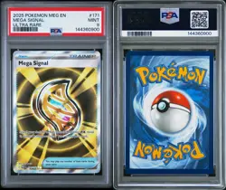 2025 Pokemon MEG EN-Mega Evolution #171 Mega Signal PSA 9 Mint Ultra Rare Card - Image 3