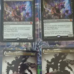 Magic: The Gathering TMT Lot Super Shredder, Dark Leo, Agent Bishop Cards - Image 1