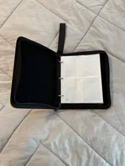 Charizard Style 4-Pocket Neon Yellow Trading Card Binder with 400 Card Capacity - Image 3