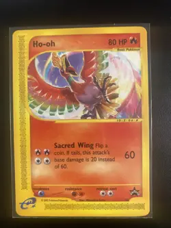 HP Ho-Oh 52 Wizards Black Star Promos Regular Nintendo Pokemon Card LP - Image 1