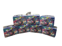 LOT OF 7 🔥Pokemon 2025 Fall Mega Collector Chest Tin Box 6 Packs & 3 Foil Cards - Image 2