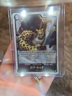 One Piece Rob Lucci OP07-093 Japanese RARE FOIL Trading Card - Image 1