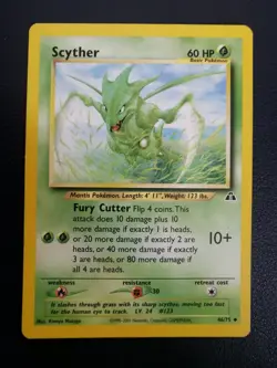 Pokemon Card Scyther 46/75 Neo Discovery Uncommon - Image 1