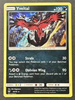 Yveltal 54/73 Shining Legends Rare Holo Pokemon Card NEAR MINT - Image 1