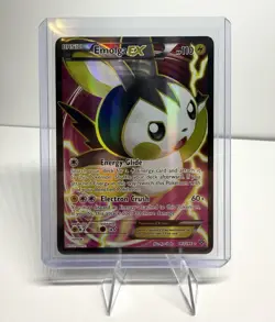 Pokemon Emolga EX Full Art Ultra Rare Holo 143/146 XY 110 HP Pokemon Card - Image 1