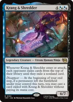 ~ Krang & Shredder ~ NM Foil ~ Teenage Mutant Ninja Turtles ~ MTG ~ - Image 1