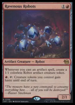 MTG-Ravenous Robots- Rare -TMNT- NM Pack Fresh - Image 1