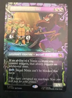 Splinter, Radical Rat (Showcase) Teenage Mutant Ninja Turtles MTG Foil Near Mint - Image 1