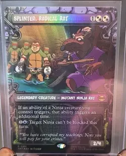Splinter, Radical Rat (Showcase) Teenage Mutant Ninja Turtles MTG Foil Near Mint - Image 3