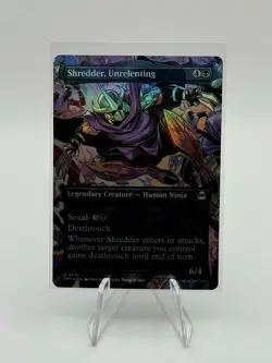 Shredder, Unrelenting (Borderless) Teenage Mutant Ninja Turtles Foil 0210 MTG - Image 1
