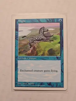 Flight - 5th Edition - LP - Common - Enchant Creature - MTG - Image 1