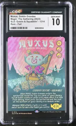MUXUS, GOBLIN GRANDEE Secret Lair Foil Goblin Squabblin CGC 10 MTG [Nostalgium] - Image 1