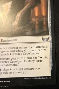 Citizen's Crowbar 008/281 Uncommon Streets Of New Capenna Magic: The Gathering - Image 5