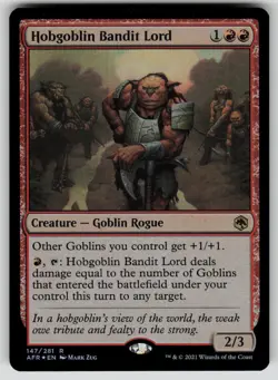 Hobgoblin Bandit Lord Foil R Adventures in the Forgotten Realms 147 NM - Image 1