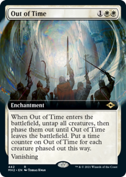 x1 Out of Time - Extended Art R MTG Modern Horizons 2 M/NM, English - Image 1
