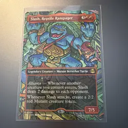 Slash, Reptile Rampager - Borderless Light Play, English Magic the Gathering MTG - Image 1