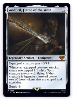 Anduril, Flame of the West LP Lord of the Rings 0236 MTG Regular - Image 1