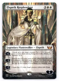 Elspeth Resplendent LP Borderless Streets of New Capenna 282 MTG Regular - Image 1