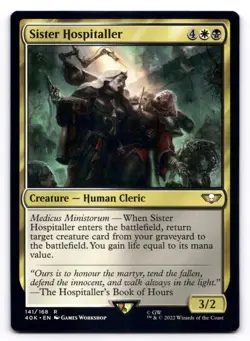Sister Hospitaller NM Universes Beyond: Warhammer 40K 141/168 MTG Regular - Image 1