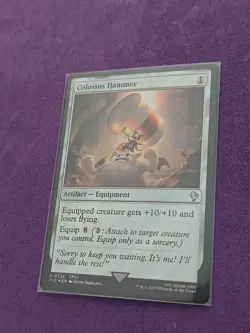 Colossus Hammer (Surge Foil) #338 (NM) Final Fantasy FIC Magic MTG - Image 2