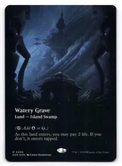 Watery Grave NM Borderless Edge of Eternities 0286 MTG Foil - Image 1