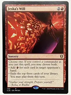 Jeska's Will NM Commander Legends: Battle for Baldur Gate 799 MTG Regular - Image 1