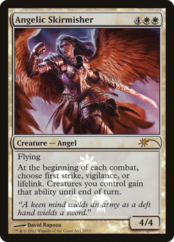 Angelic Skirmisher #A11 (Foil) (MP) Media Promos MEDIA Magic MTG - Image 1