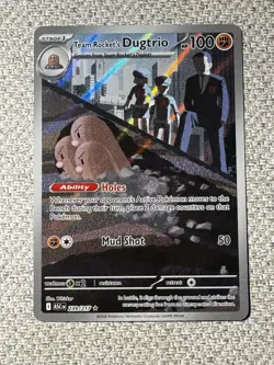 Pokemon TCG Team Rocket's Dugtrio ASC 239/217 Holo Rare Fighting HP100 - Image 1