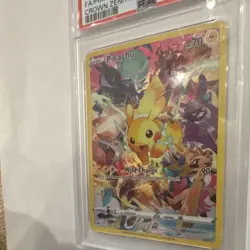 Pokemon Pikachu Full Art Secret Rare Holo Crown Zenith #160/159 PSA 10 2023 - Image 5
