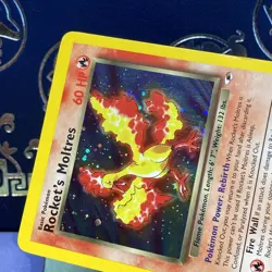 Rocket's Moltres - 12/132 Gym Heroes Unlimited Holo Rare Pokemon - LP - Image 3