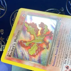 Rocket's Moltres - 12/132 Gym Heroes Unlimited Holo Rare Pokemon - LP - Image 4