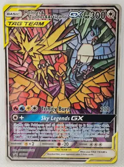 2019 POKEMON BLACK STAR PROMO #SM210 MOLTRES ZAPDOS ARTICUNO GX TAG TEAM - Image 1