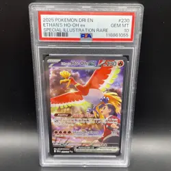 PSA 10 Ethan's Ho-Oh ex 230/182 Pokemon Destined Rivals Full Art Graded Card - Image 1