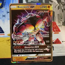 Buzzwole GX 57/111 Crimson Invasion Holo Ultra Rare Pokemon Card TCG English NM - Image 1