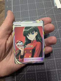Sabrina Trainer Support Full Art Custom Pokemon Tcg - Image 4