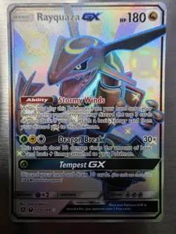 Pokemon Rayquaza GX 177A/168 Alternate Art Promo Holo Dragon Break Tempest GX - Image 1