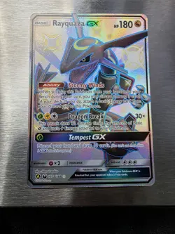 Pokemon Rayquaza GX 177A/168 Alternate Art Promo Holo Dragon Break Tempest GX - Image 3