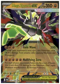 Mega Zygarde EX 47/88 Double Rare Pokemon Perfect Order NM - Image 1