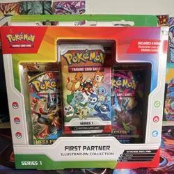 Pokemon TCG First Partner Illustration Collection Series 1 Promo Box 2021 Engli… - Image 1