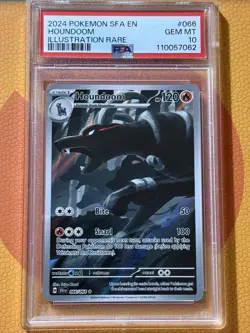2024 Pokemon SFA English Illustration Rare Houndoom #66 PSA 10 Gem Mint - Image 1