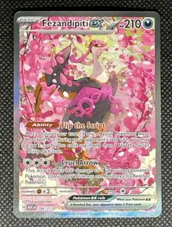 2026 Pokemon Ascended Heroes Fezandipiti ex Special Illustration Rare 288/217 NM - Image 1
